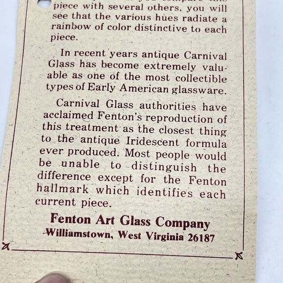 Fenton Spanish Lace Compote Amethyst Iridescent Carnival Glass 6.5" Tall-NOS/NWT - Picture 9 of 13